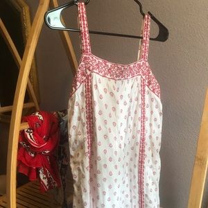 Old Navy Pink and White Summer Dress